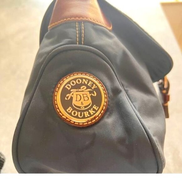 Dooney & Bourke Navy & Brown Purse - Picture 3 of 6